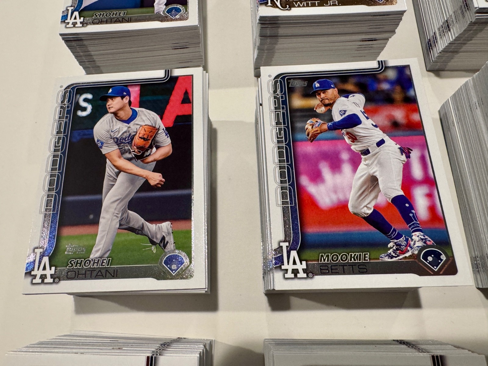 Complete Base Sets 2025 Topps Series 1, 2, Update, Stars Of MLB 1-85= 1135 Cards