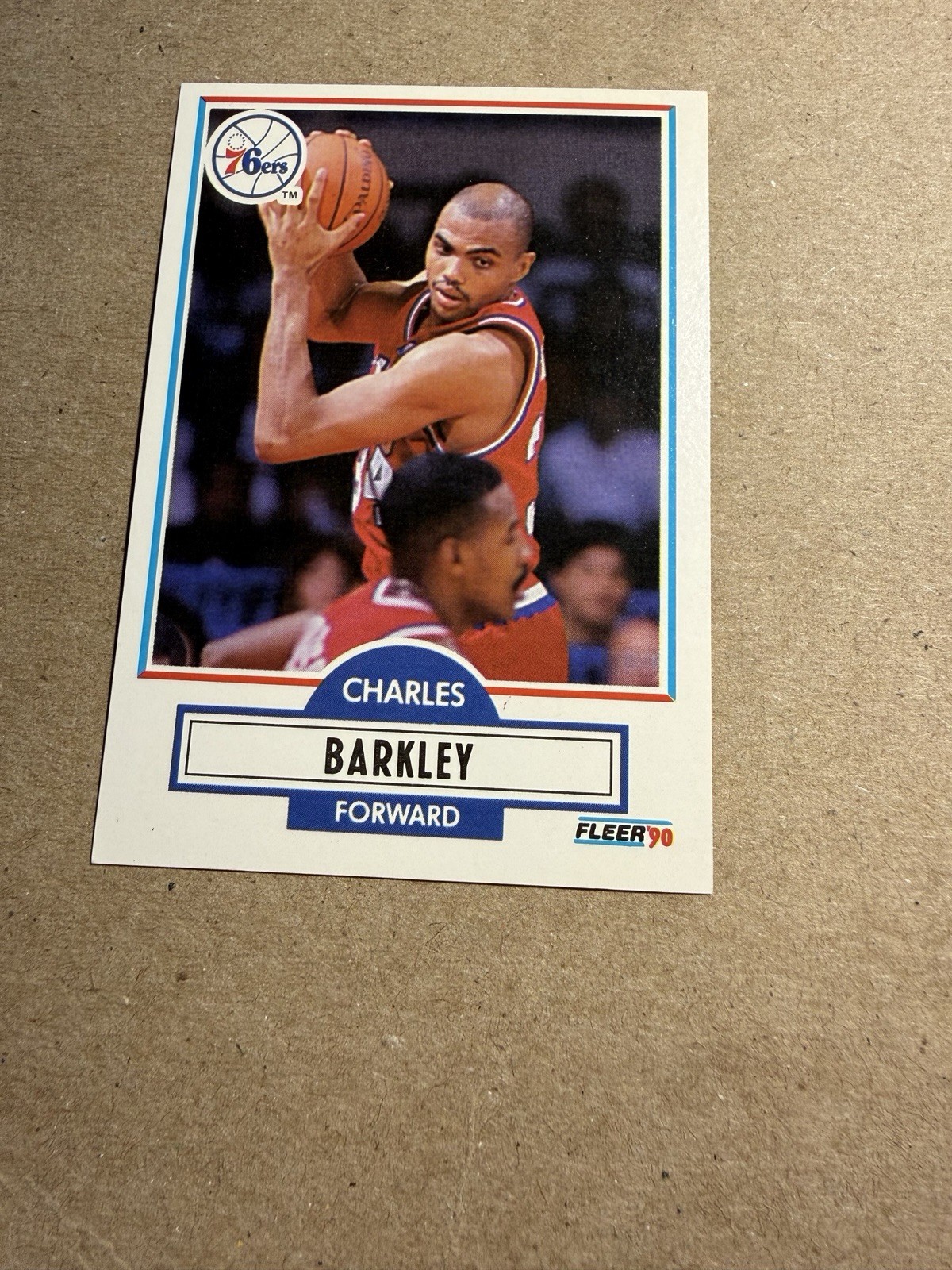Charles Barkley Fleet 1990 Error Misprint Card-Neat Mint Or Better-Ungraded