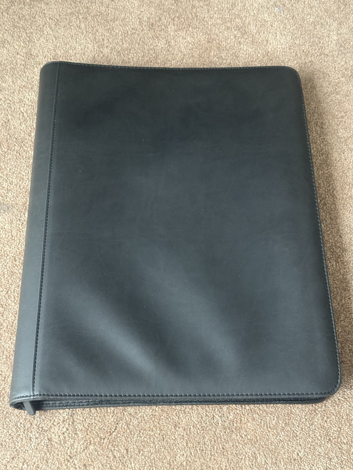 Black Zippered Trading Card Binder 3-Ring w/ 9-Pocket Pages Pokémon MTG