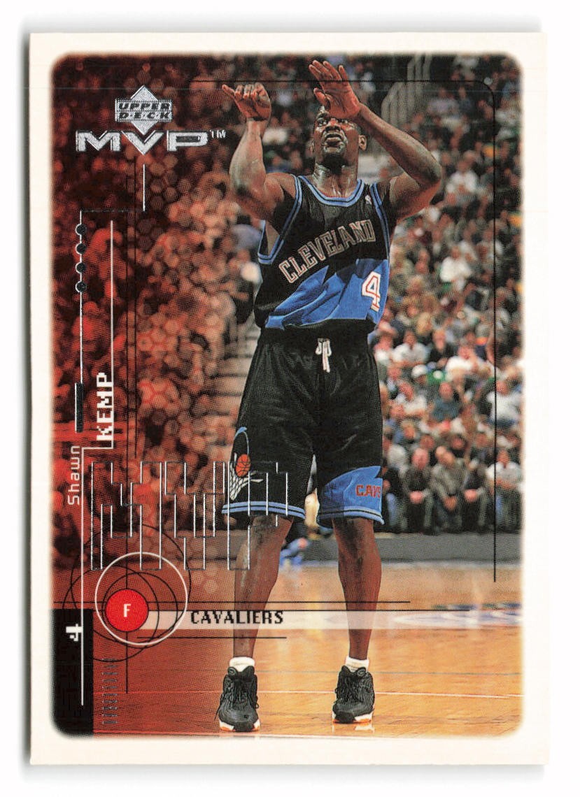 1999-00 Upper Deck MVP Shawn Kemp #25 Cleveland Cavaliers