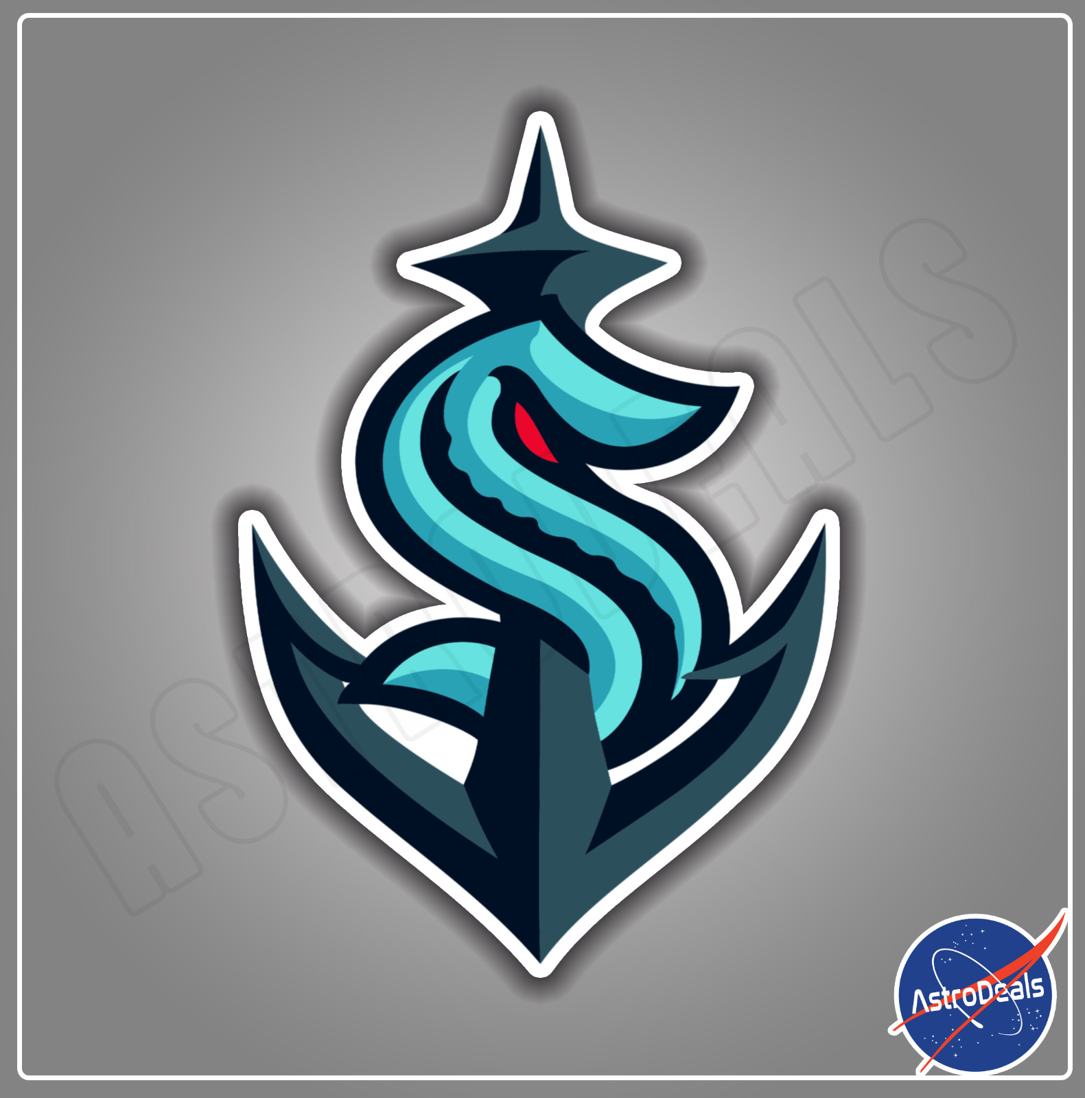 Seattle Kraken NHL Ice Hockey Logo Sticker Decal *Size: 3″-12″*