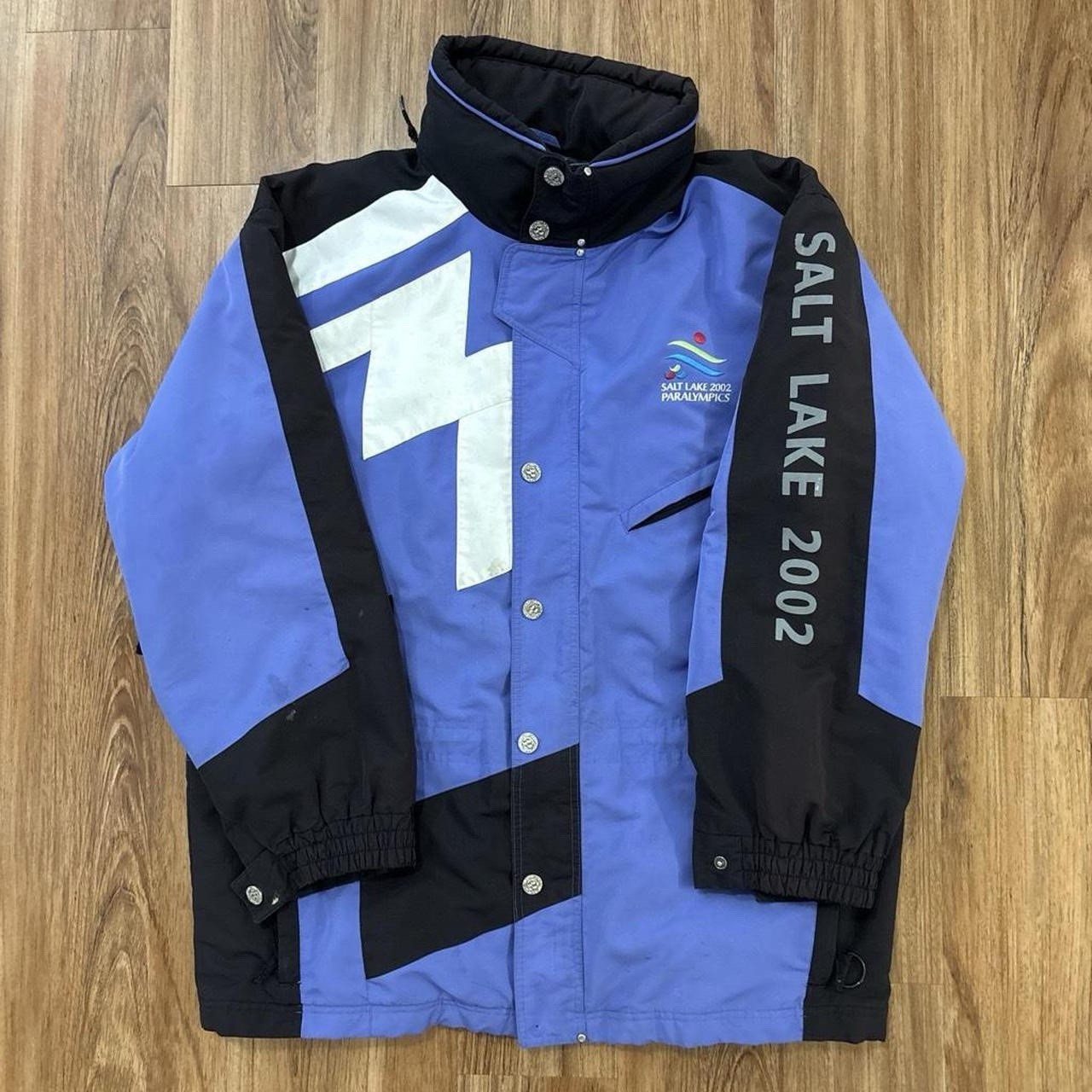 Vintage 2002 SLC Winter Olympics Paralympics marker winter jacket size XL