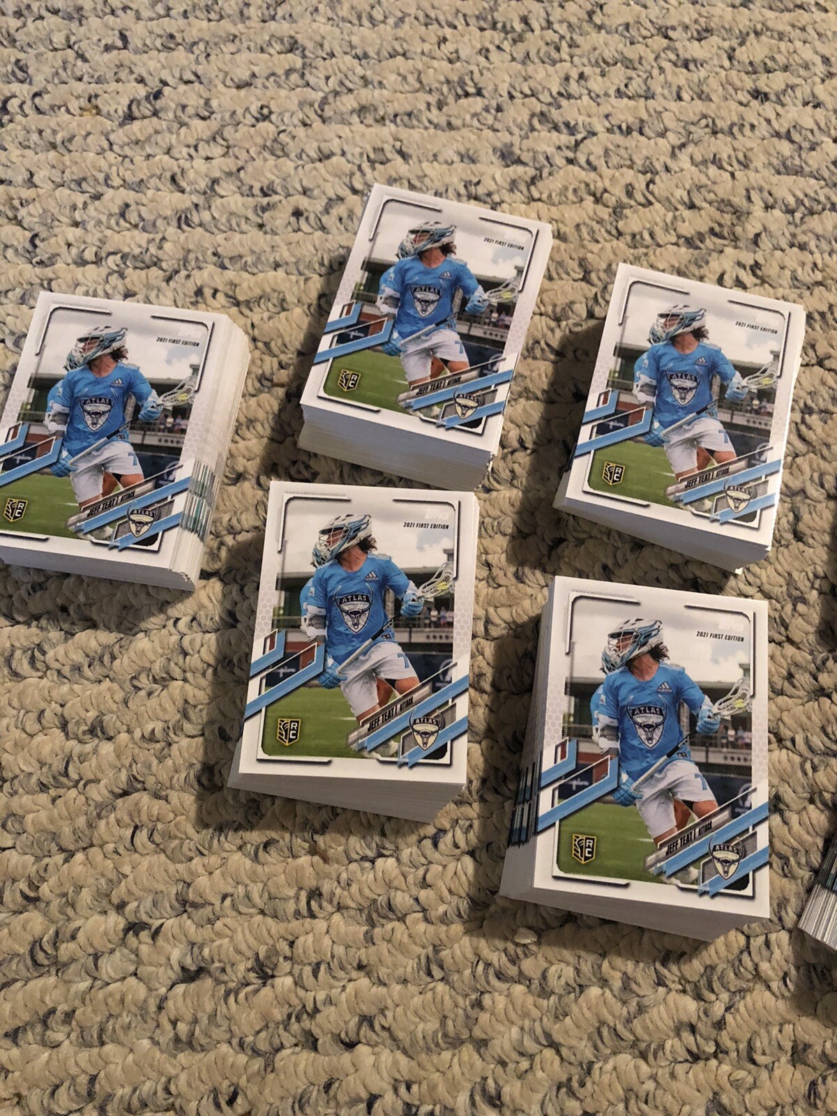 2021 Topps Premier Lacrosse League PLL Holiday Preview 1st Edition Set 55 Cards