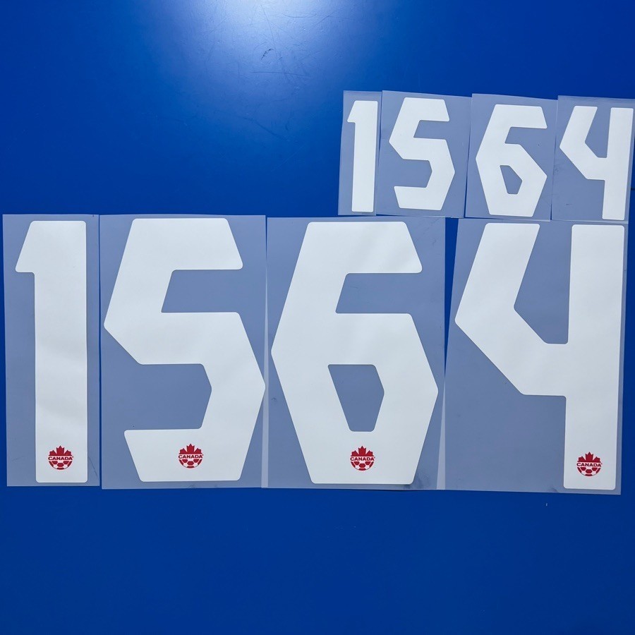 2024 Canada Any Name & Number Player Size Nameset ID Print Heat Press