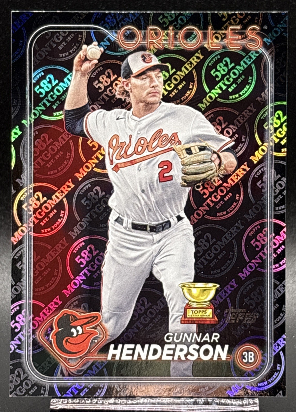 🔥 2024 Topps 582 Montgomery Club Foil Gunner Henderson Rookie Cup Qty 🔥