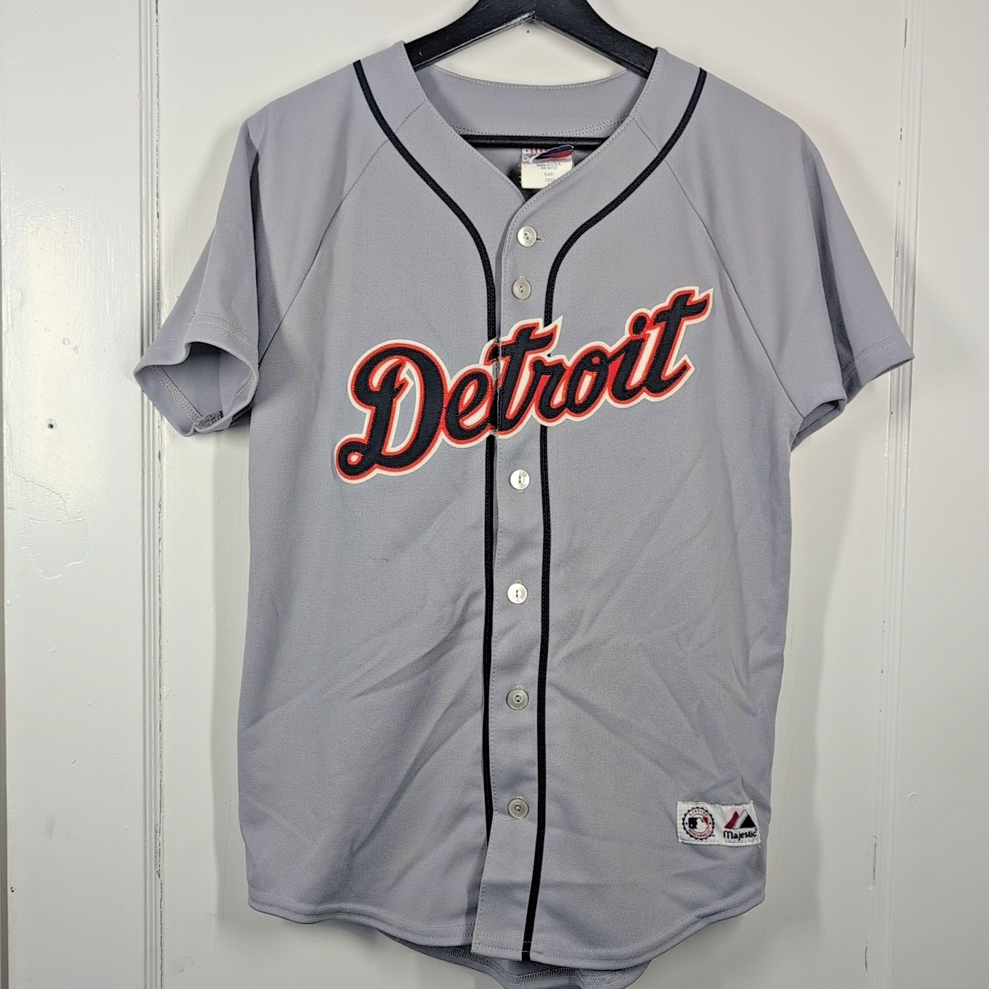 VTG Dontrelle Willis Detroit Tigers MLB Majestic Stitched Jersey Youth L US Made