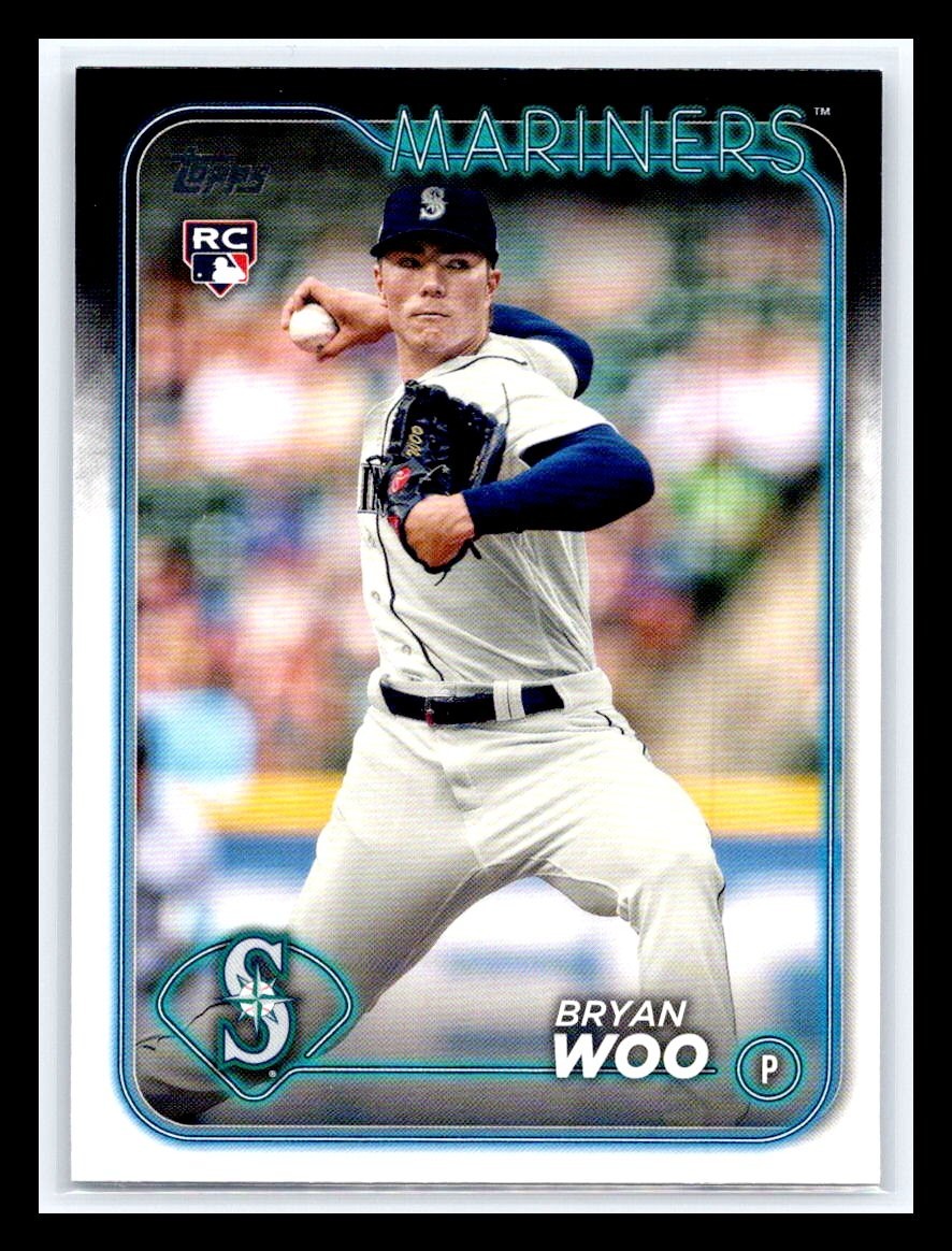 2024 Topps Bryan Woo #12 Rookie RC Seattle Mariners