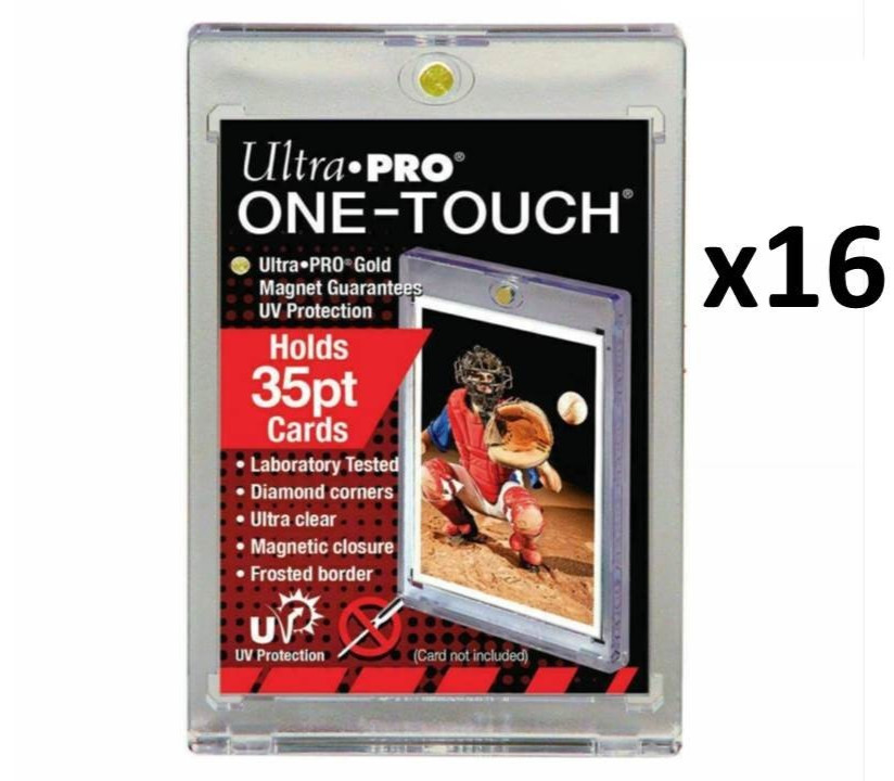 x16 Ultra Pro One Touch Magnetic Vintage UV Card Holder Display Case 35pt