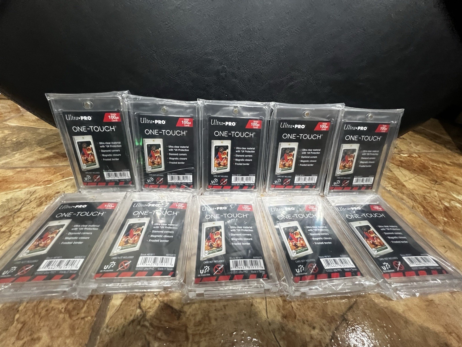 Ultra Pro ONE-TOUCH 100PT Magnetic Card Holder Lot of 10 UV Protection New