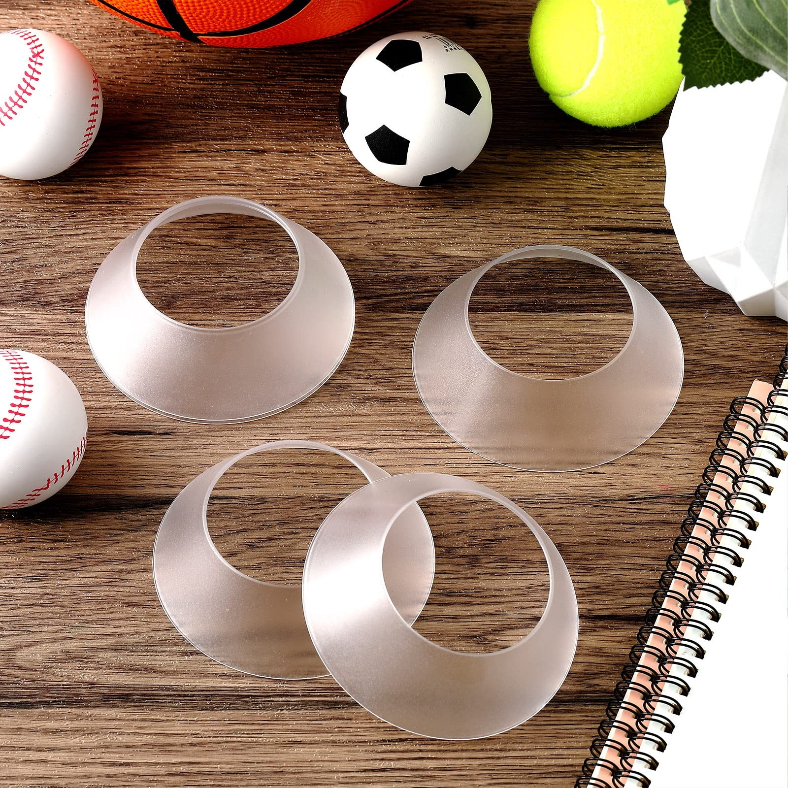 6 Pcs Memorabilia Ball Display Stand Pedestal Ball Stand Holder for Soccer Ba…