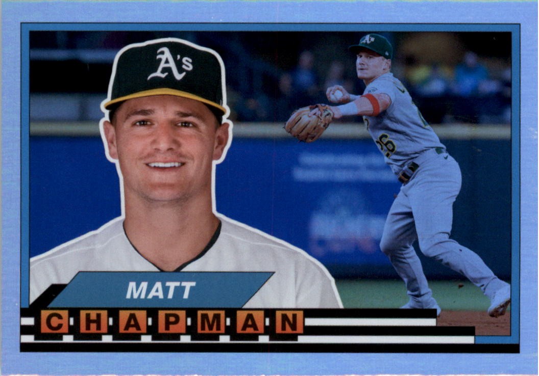 2021 Topps Archives ’89 Topps Big Foil #89BF45 Matt Chapman – BB