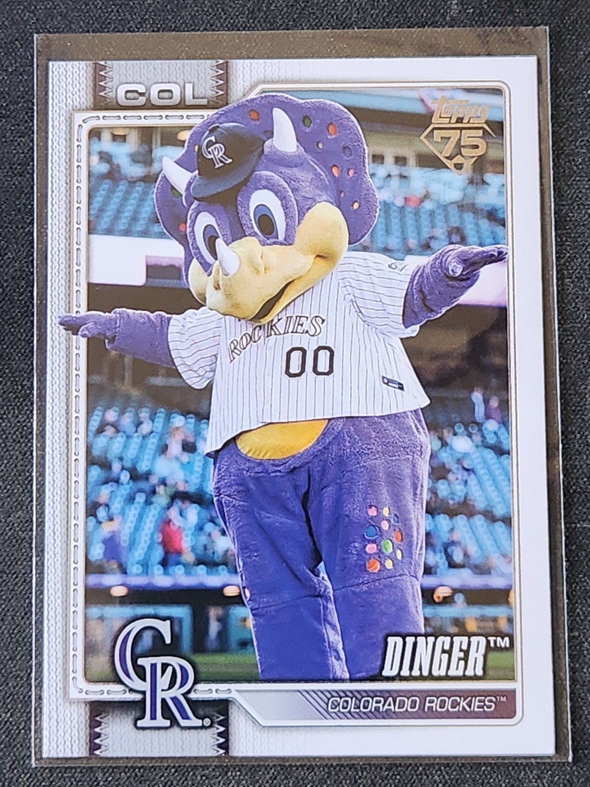 DINGER 2026 Topps Series One 75 Years Mascots #M-4 COLORADO ROCKIES Mint