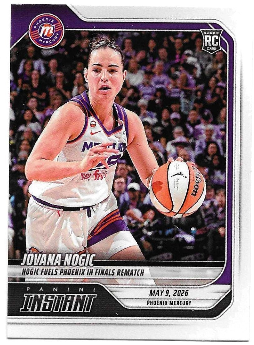 Jovana Nogic ROOKIE 2026 Panini Instant WNBA #39 SP /323 Mercury
