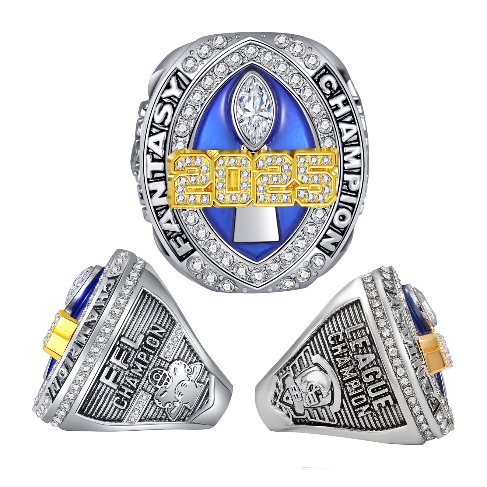 2025 Fantasy Football Championship Ring League Champion USA SELLER