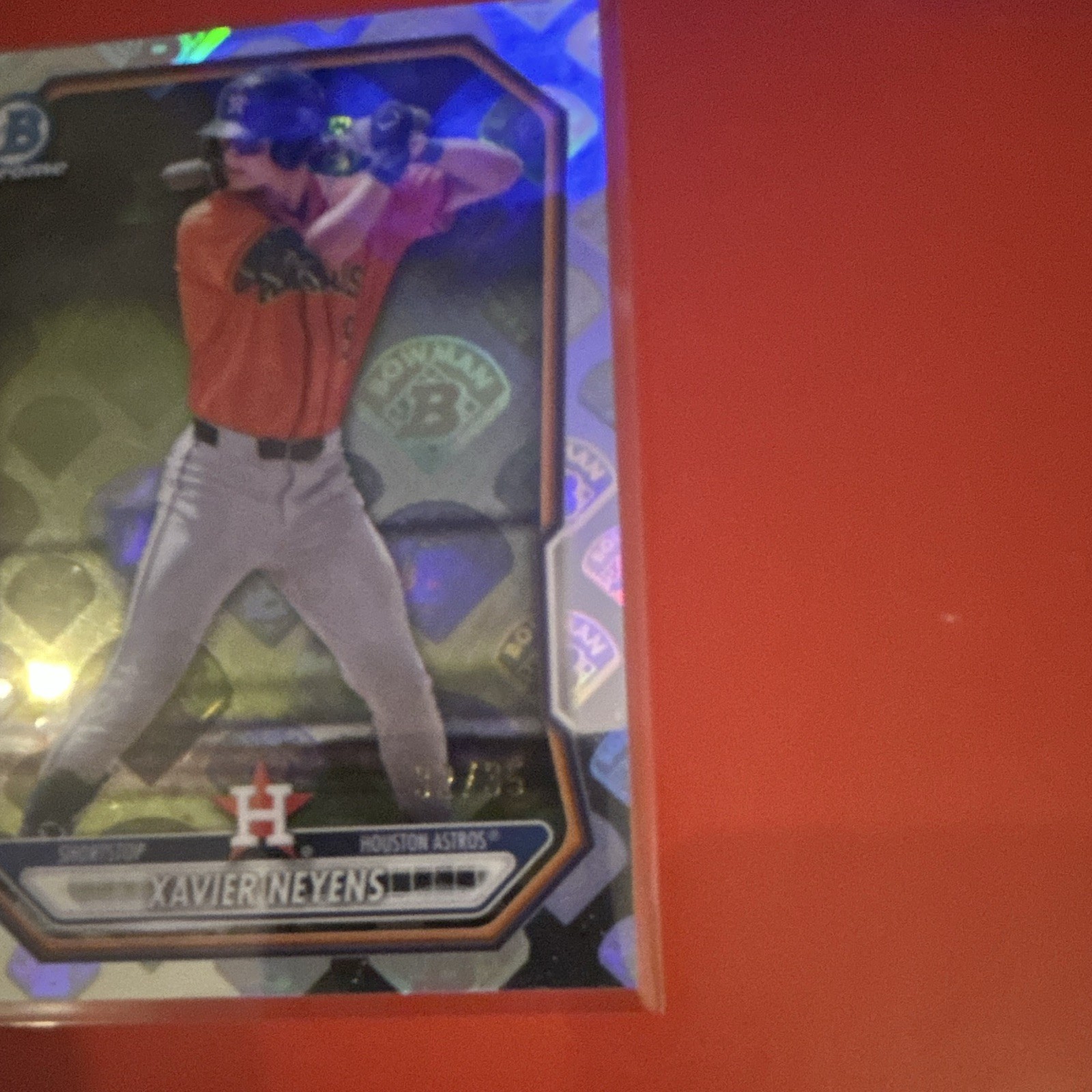 Xavier Neyens 2025 Bowman Draft Chrome Bowmanfractor #BDC-2 /35 Astros. 31/35