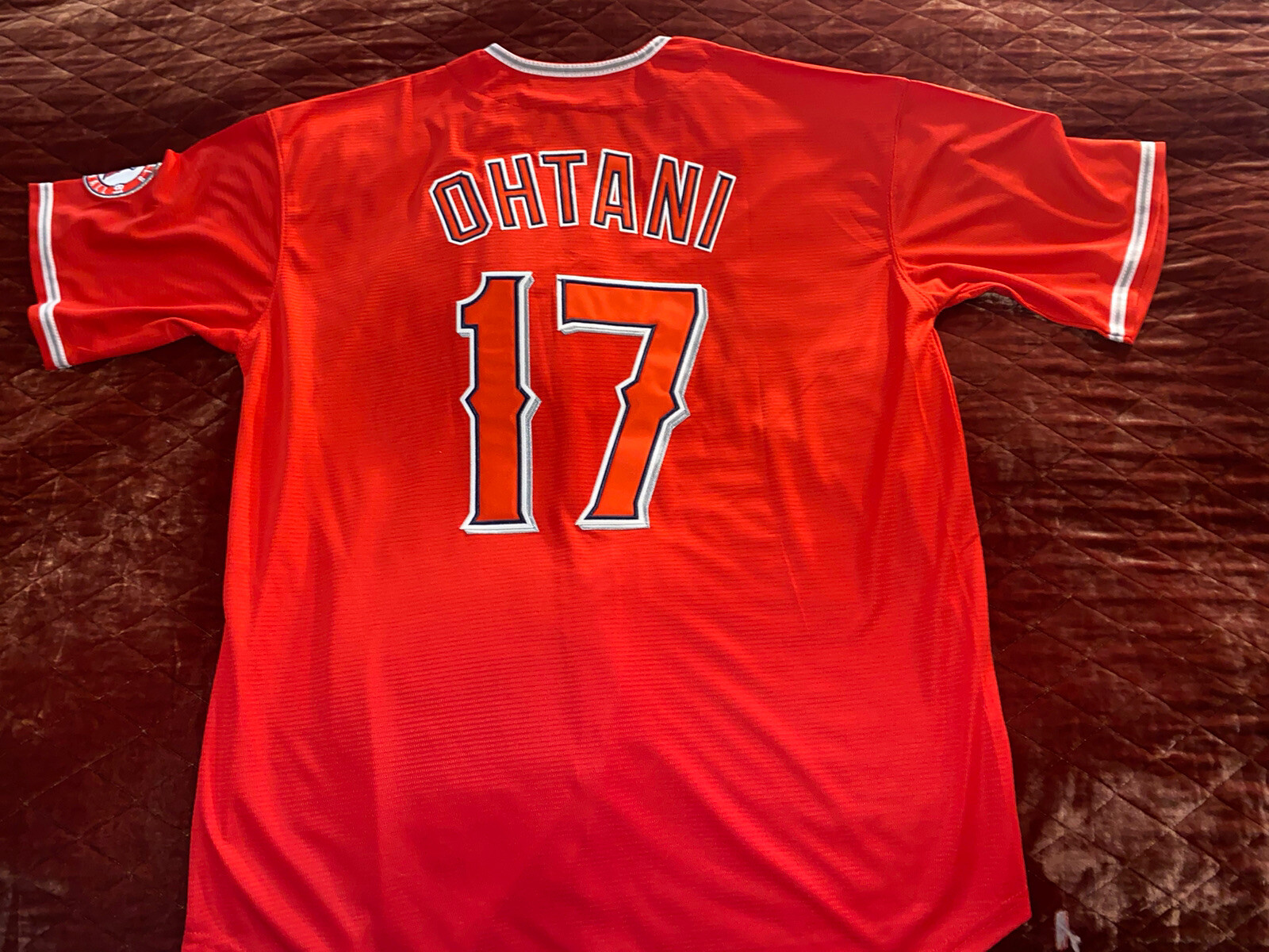 #17 Shohei Ohtani L.A. Los Angeles Angels Sewn Baseball New Custom Jersey XXL