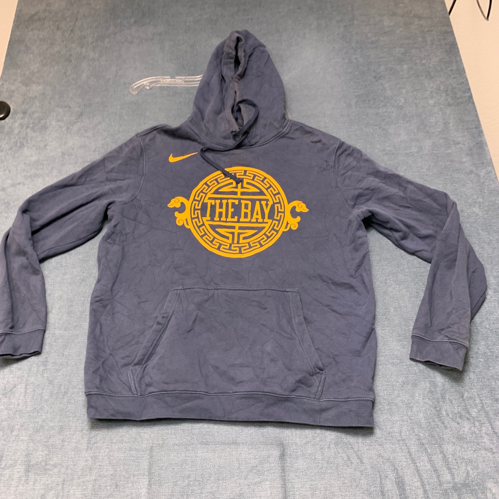 Golden State Warriors Hoodie Mens XL Blue Nike NBA Basketball The Bay Heritage