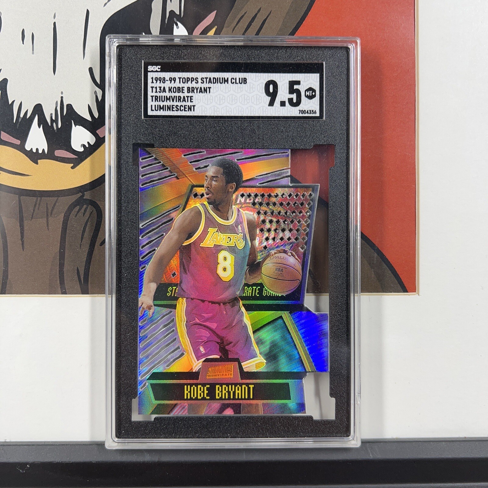 1998-99 Topps Stadium Club T13A Kobe Bryant Triumvirate Luminescent SGC 9.5 Pop1