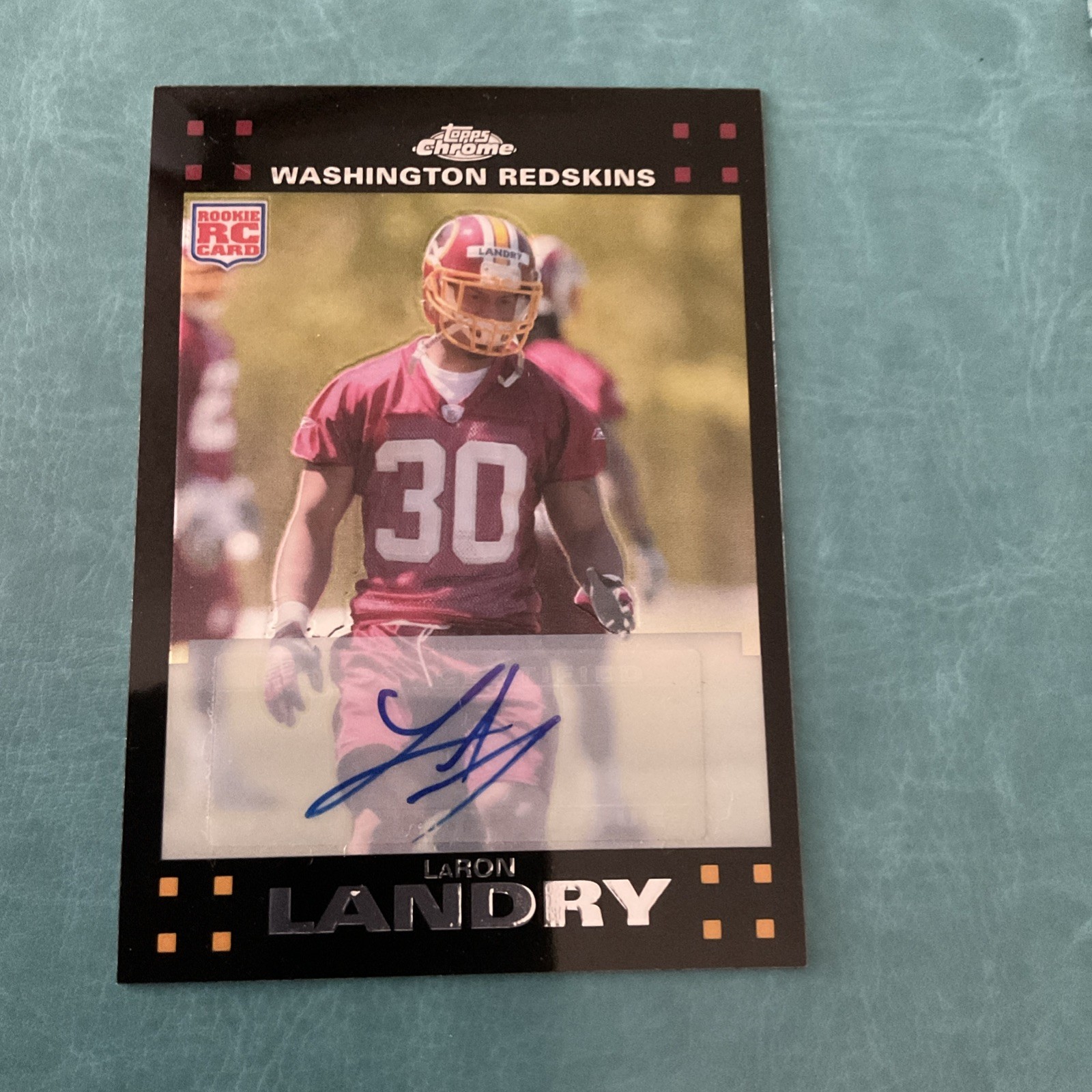 2007 Topps Chrome – LaRon Landry Superfractor 01/10 1/1 Pro Bowl Redskins Rc