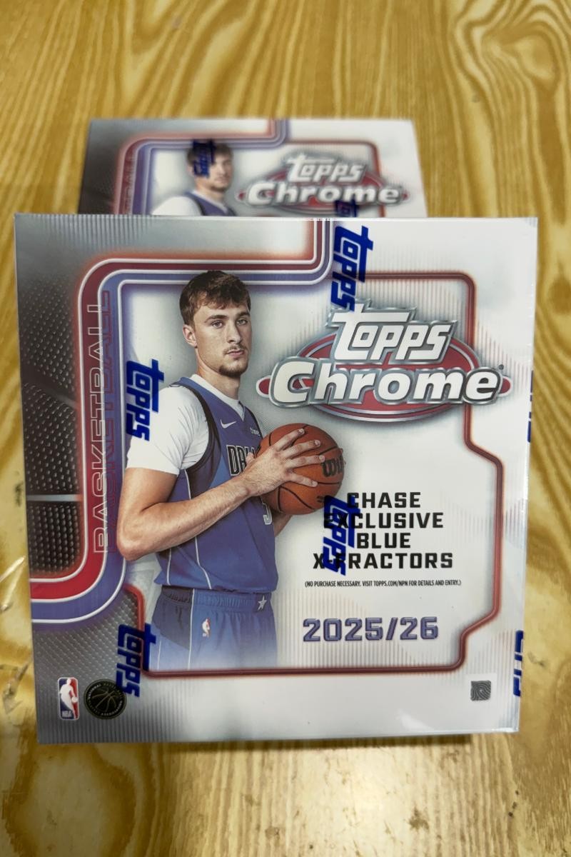 2025-26 TOPPS CHROME MEGA BOX (42 Cards) NBA Basketball Brand New Sealed-