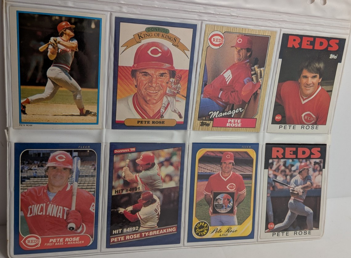 Pete Rose Baseball Cards Collection Pack Of 1991 Reds Team Set NIB 46 Cards Vtg