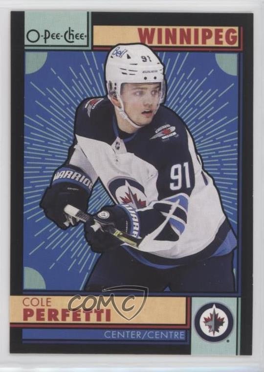2022-23 O-Pee-Chee Retro Black Border 82/100 Cole Perfetti #263 14sr