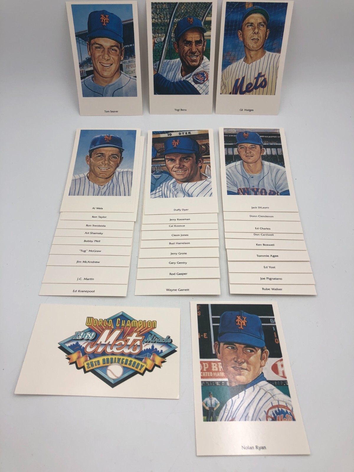 1969 World Champion Miracle Mets 25th Anniversary Baseball Card Post Card Set