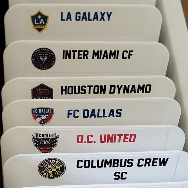 (29) TALL Sports Card Dividers with 29 FREE MLS Teams Logos Labels