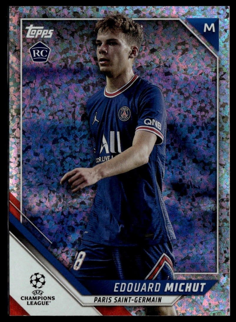 2021-22 Topps UEFA Champions League #189 Edouard Michut Sparkle Foil RC