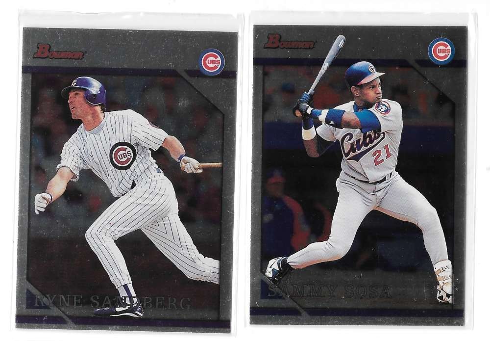 1996 Bowman Silver Foil – CHICAGO CUBS Team Set