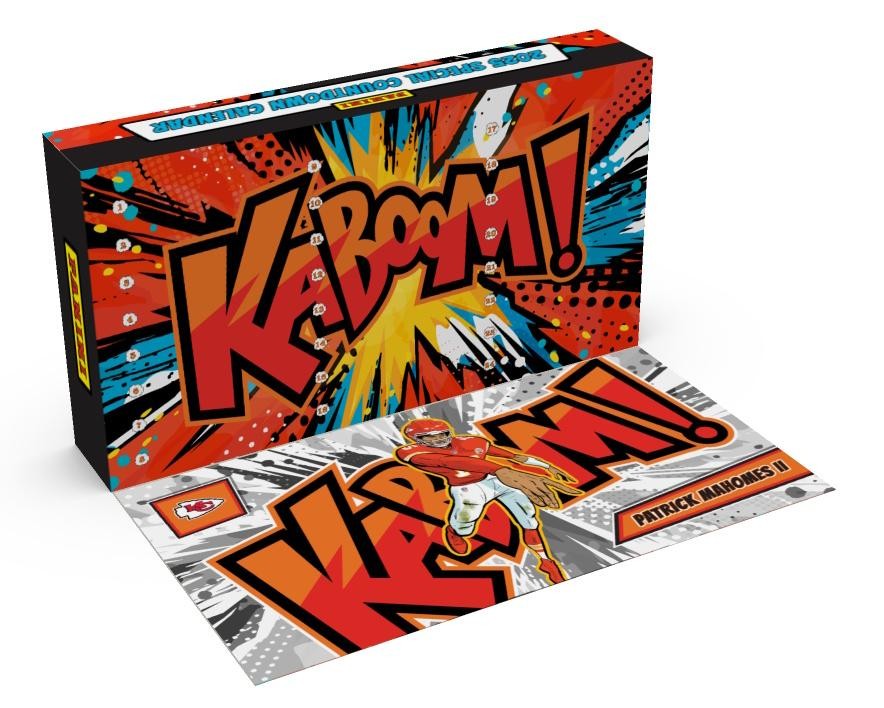 2025 PANINI ABSOLUTE FOOTBALL COUNTDOWN CALENDAR 8-BOX CASE