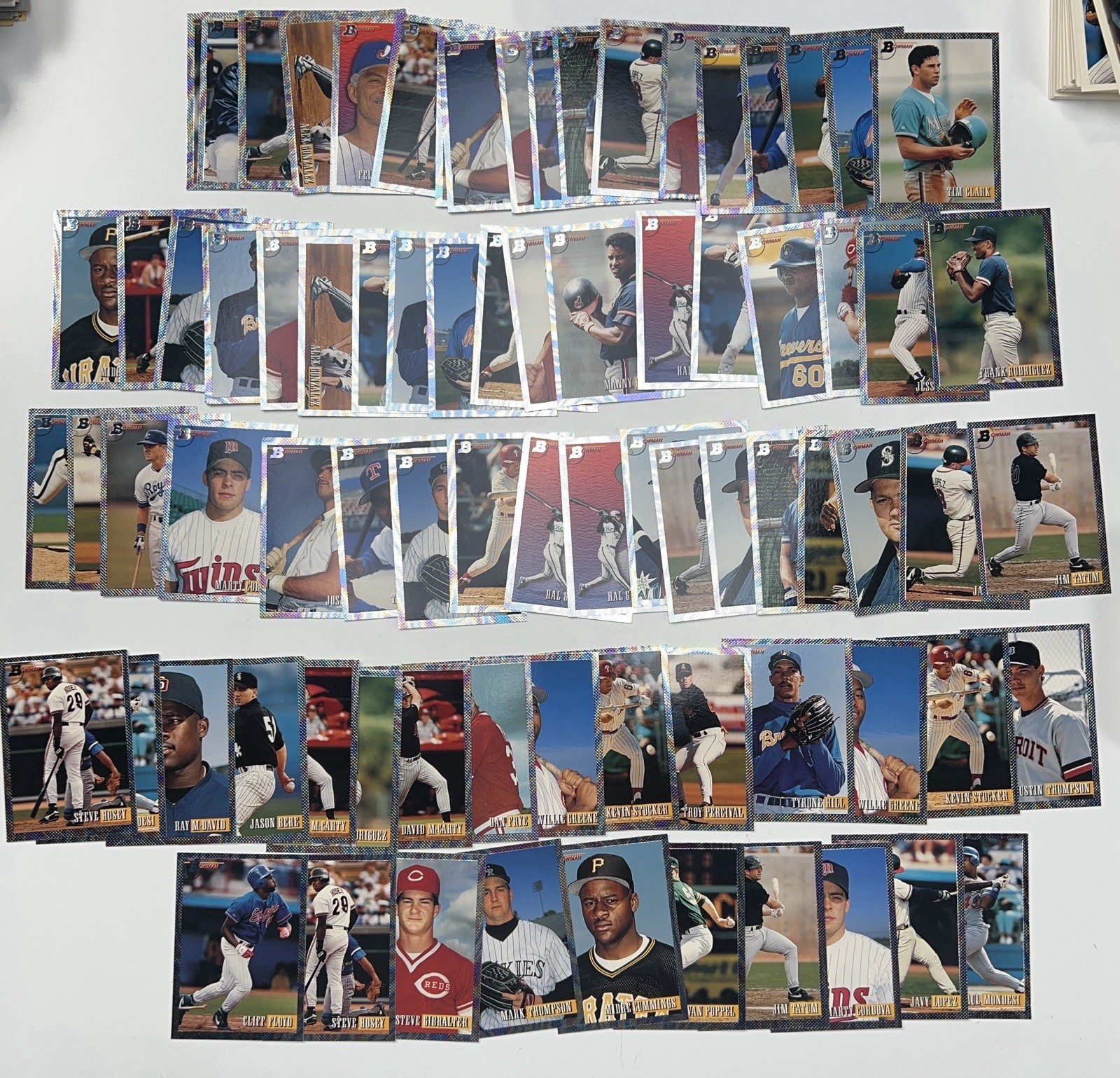 1993 BOWMAN BASEBALL LOT 1100+ CARDS WITH FOILS COMMONS SOME STARS