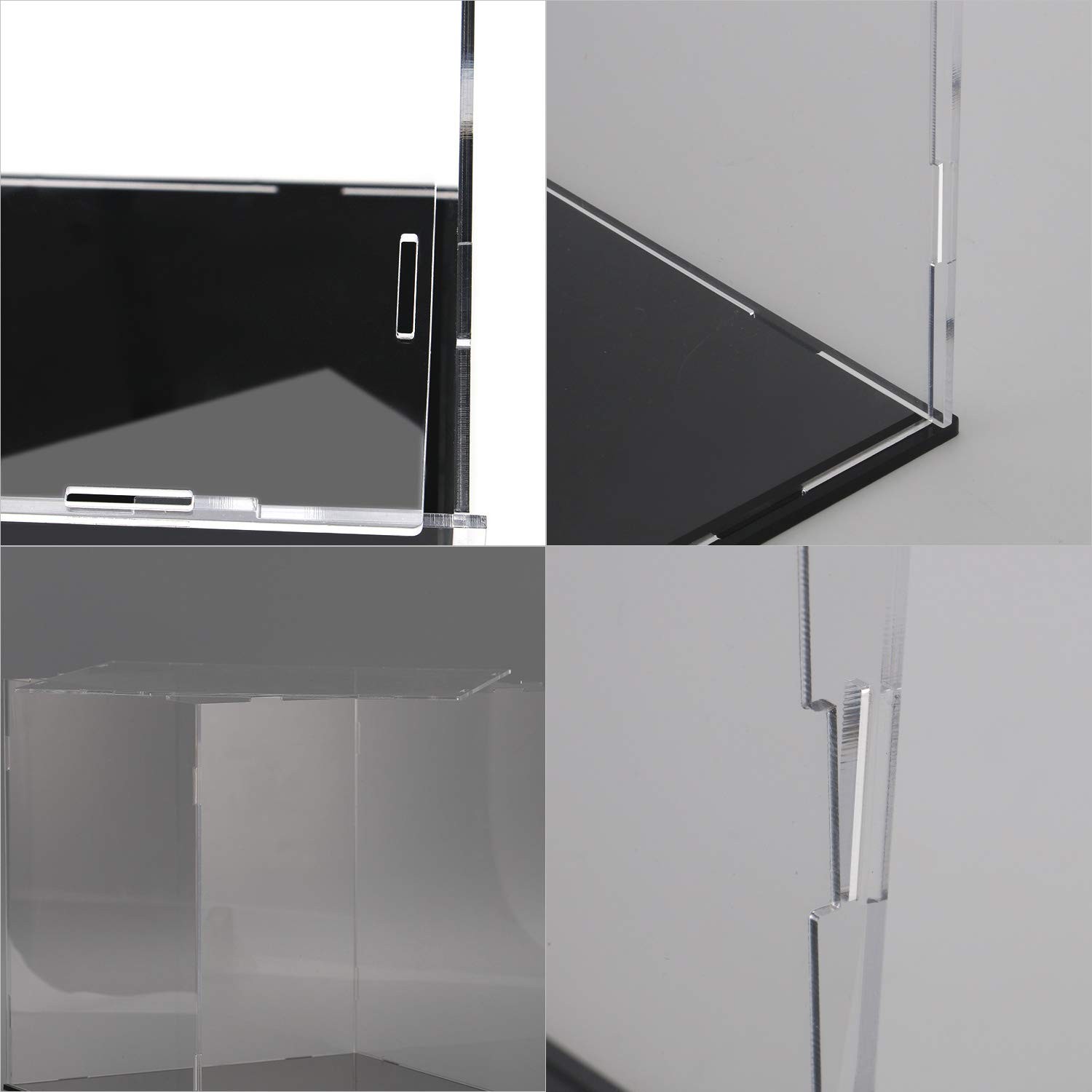Display Case for Collectibles Assemble Clear Acrylic Alternative Glass Case f…