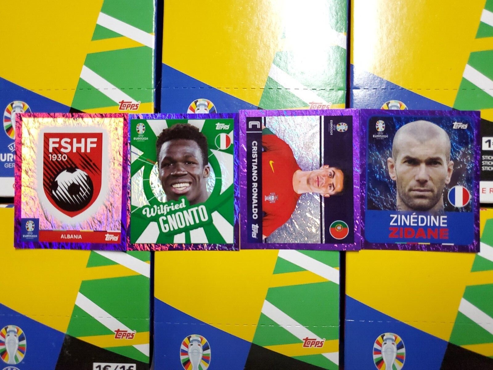 2024 Topps UEFA Euro Cup Germany Stickers Purple Foil – YOU PICK****