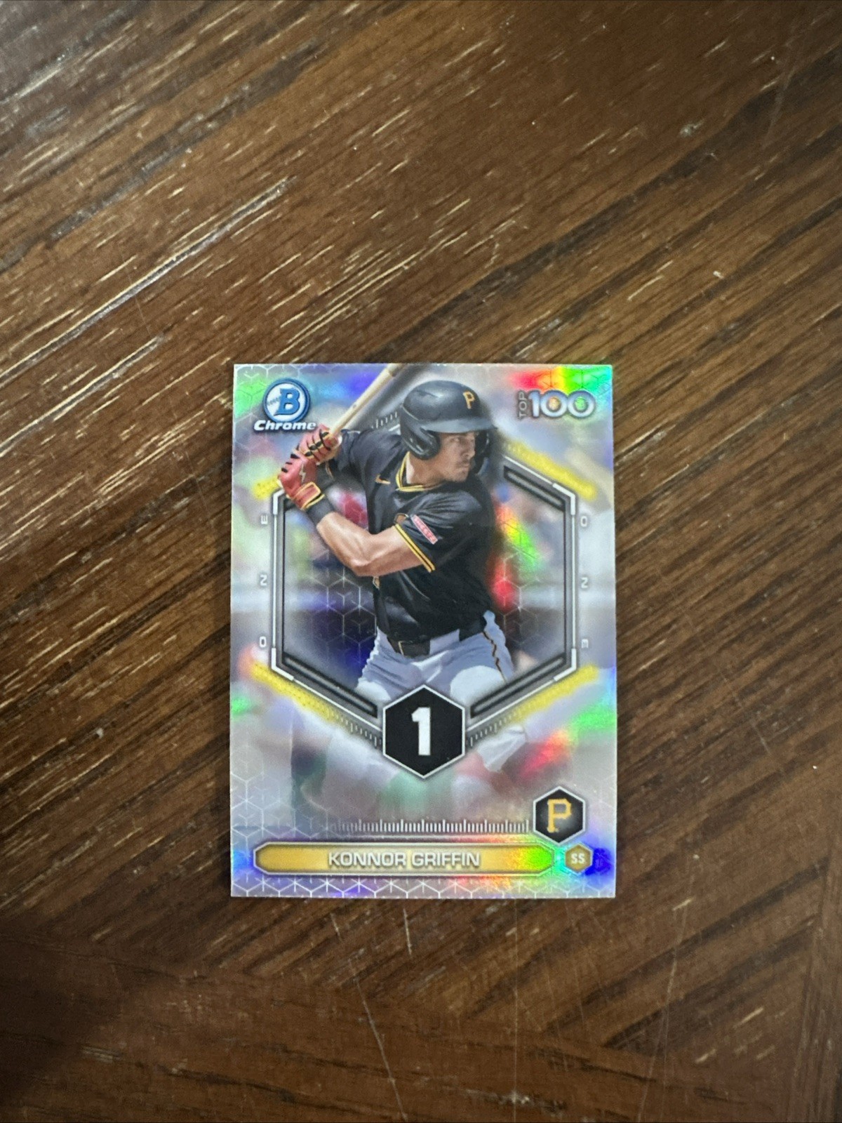 Topps 2025 Bowman Scouts Top 100 Chrome Konnor Griffin Pirates BTP-1