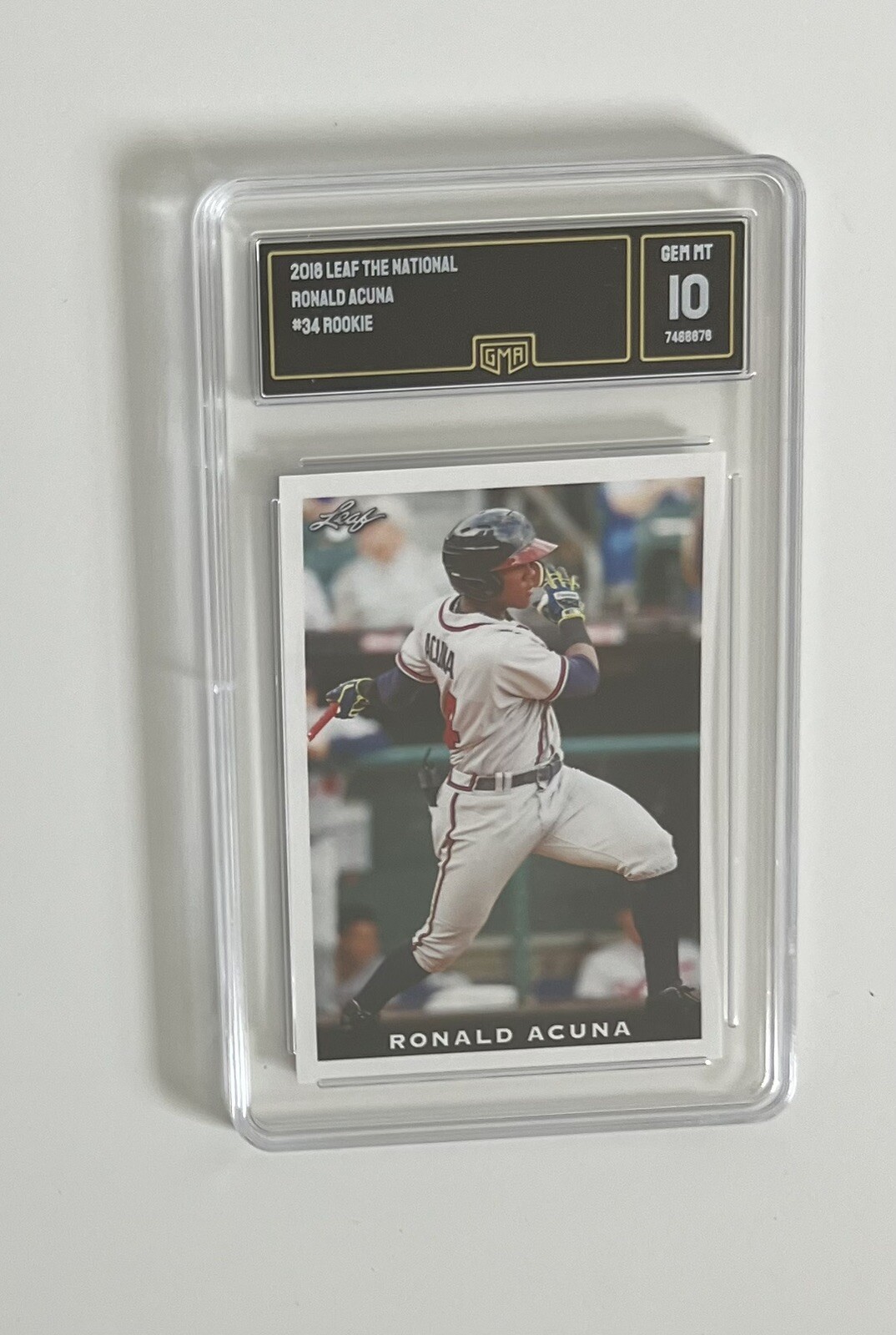Ronald Acuna 2018 Leaf The National Rookie #34 GMA Gem Mint 10