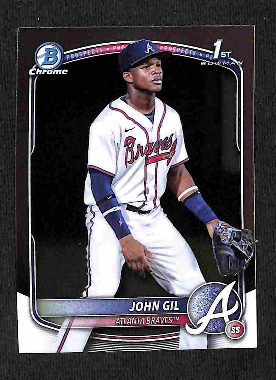 2025 Bowman Chrome – Prospects John Gil Chrome 1st Bowman #BCP-172 Braves