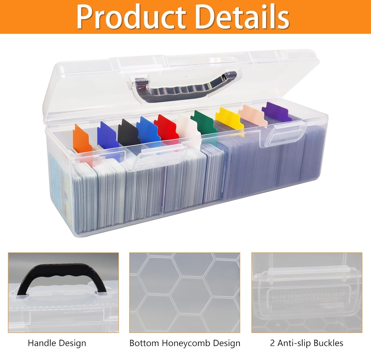 Large Capacity Card Holder, Waterproof with Buckle Closure for Safe Storage