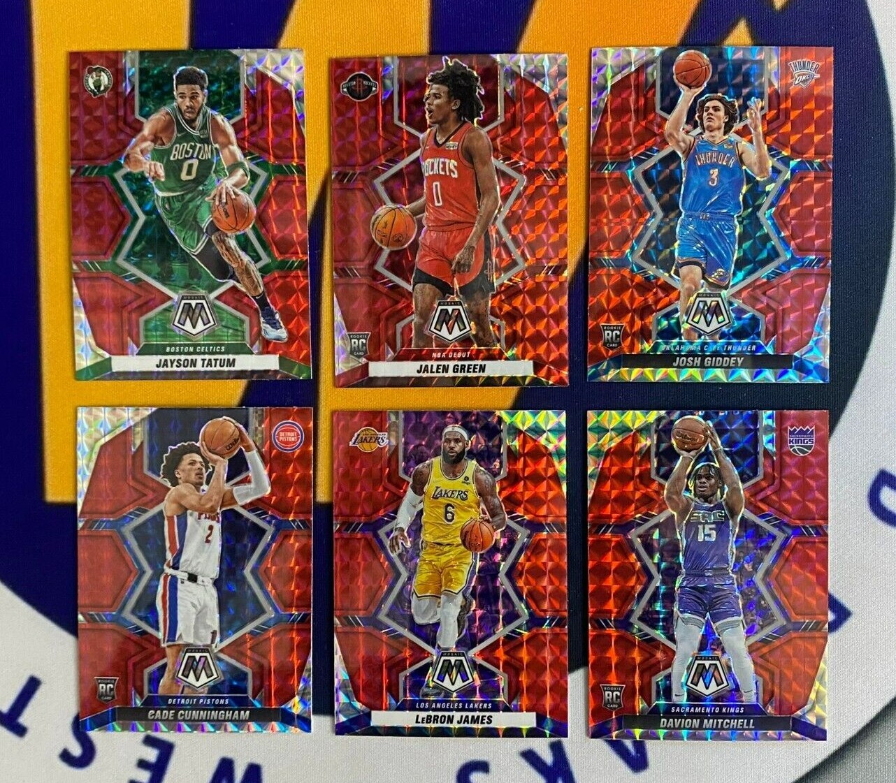 2021-22 Panini NBA Mosaic Red Mosaic Parallel Complete Your Set Buyer Chocie