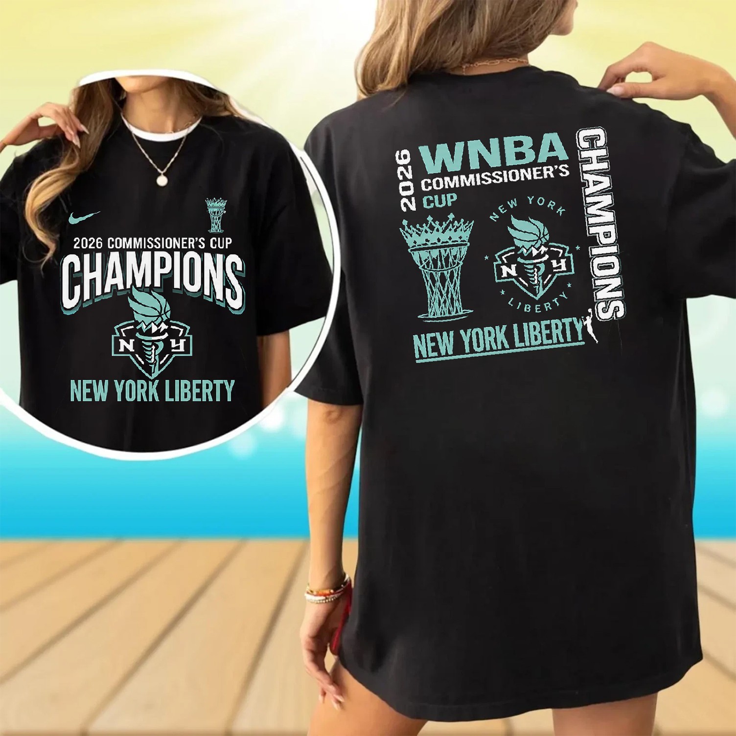 New York Liberty 2026 WNBA Commissioner’s Cup Champions TShirt