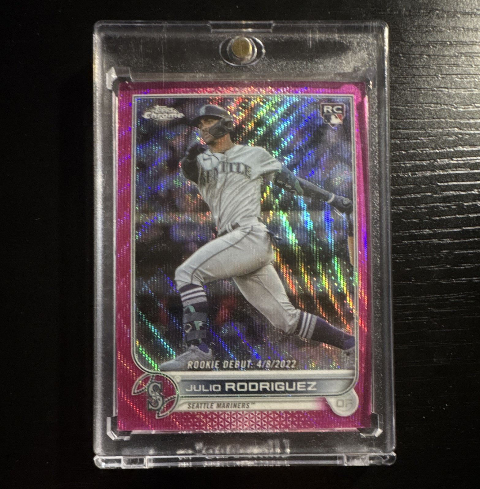 Topps 2022 Chrome Update Julio Rodriguez #USC165 Mariners Rookie Debut Pink