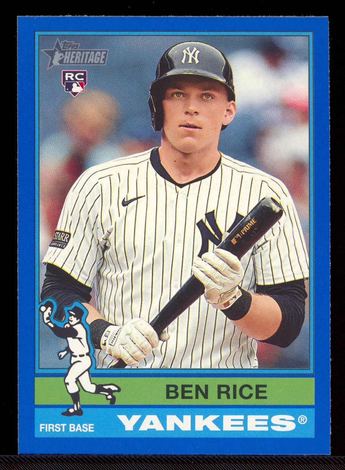 2025 Topps Heritage – High Number SP Ben Rice #406 Dark Blue Border (RC)