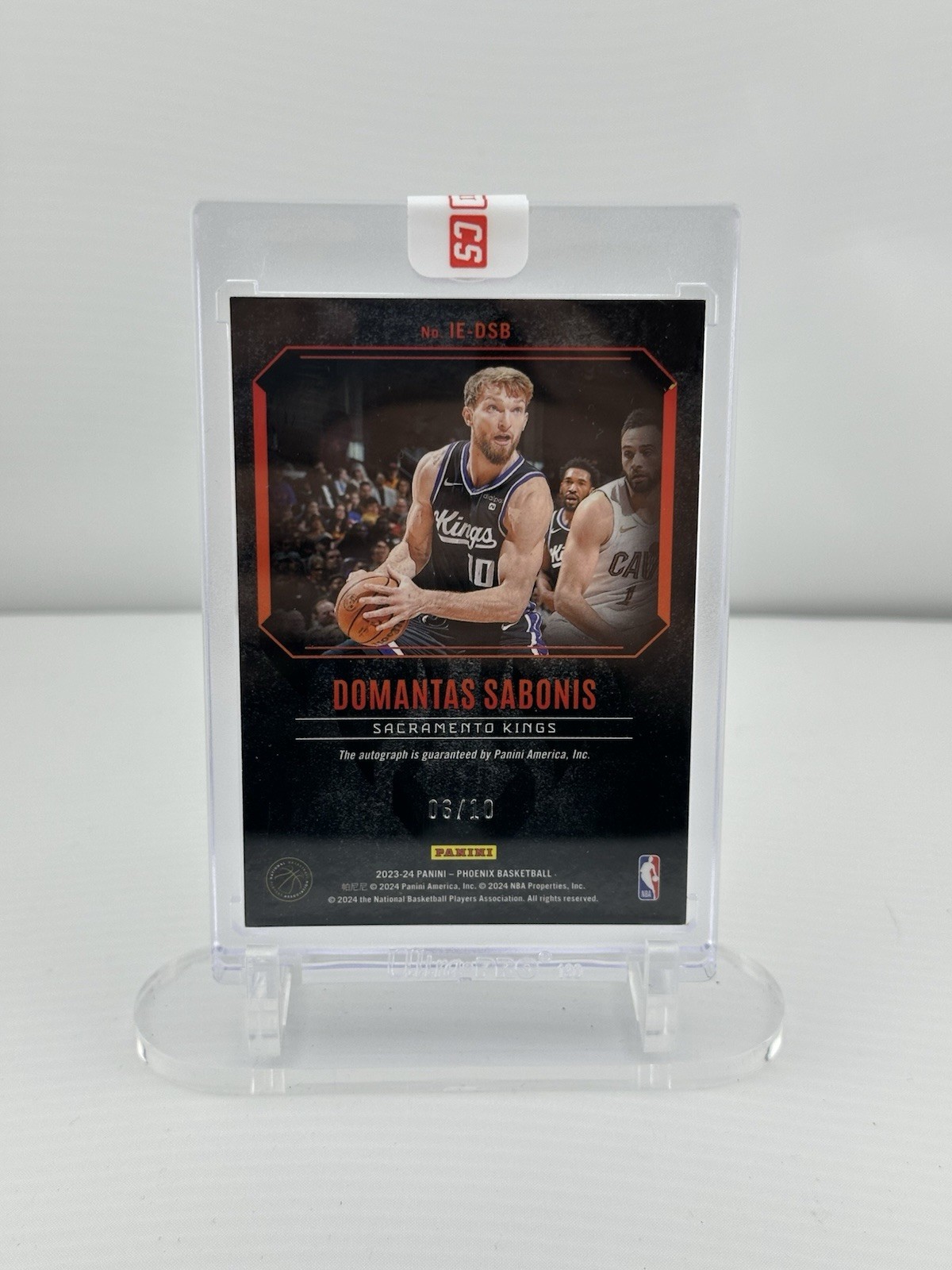 2023-24 Panini Phoenix – Inferno Etchings AUTO Domantas Sabonis GOLD #6/10 TB11