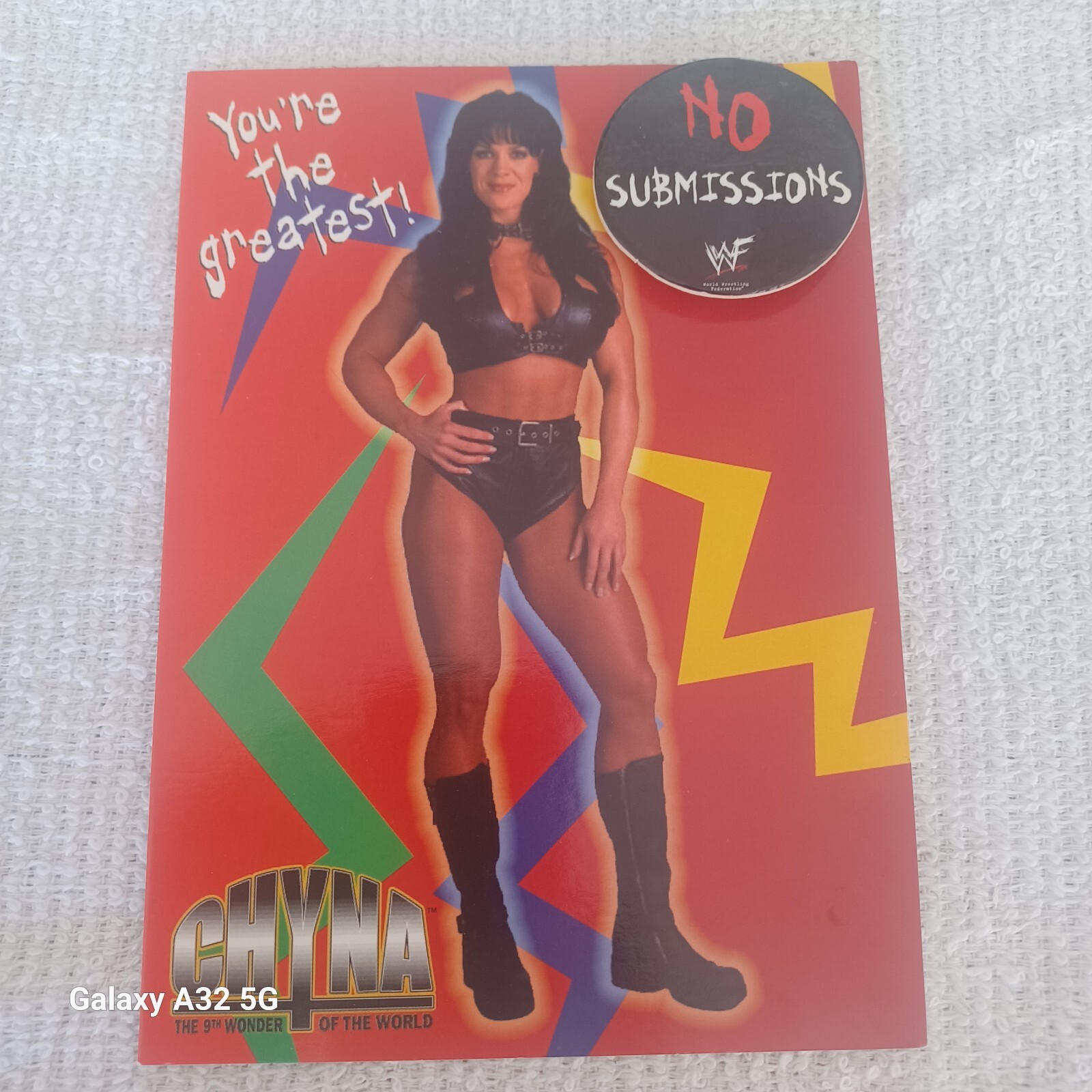 WWF CHYNA Happy Birthday Card RARE UNUSED 9th Wonder of the world