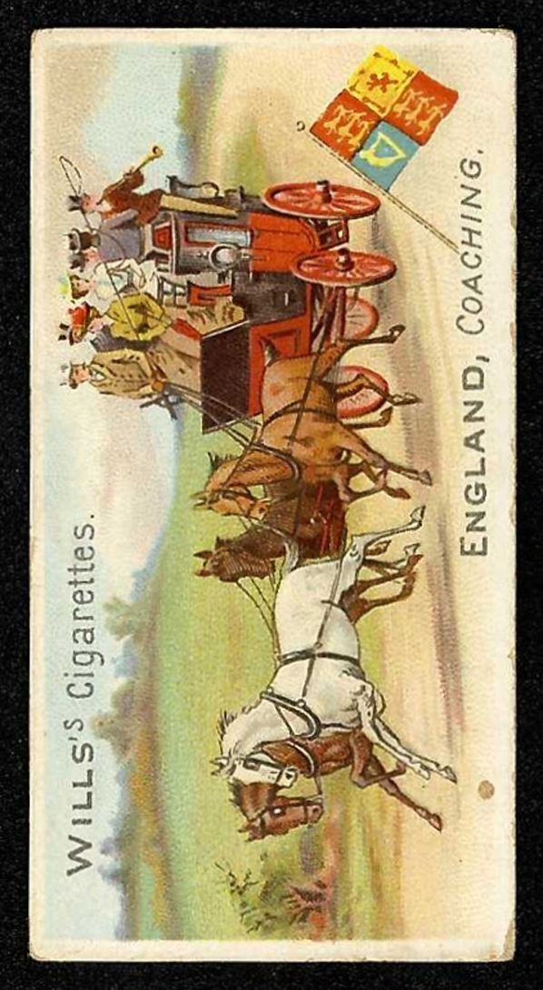 1900 ENGLAND, COACHING W.D. & H.O. Wills Sports Of All Nations TRAVELLER #6