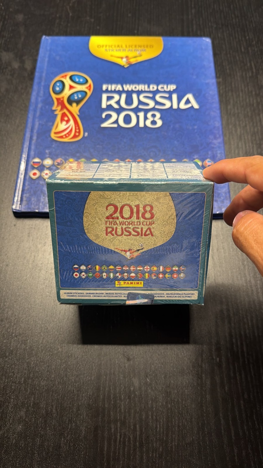 PANINI FIFA World Cup Russia 2018 Stickers Box of 104 Packs + hard cover album