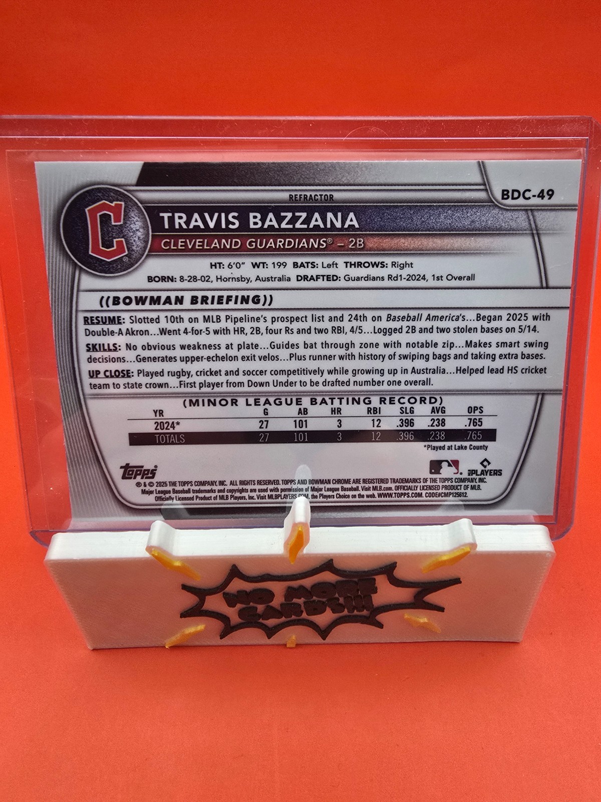 2025 Bowman Draft Chrome Travis Bazzana Refractor