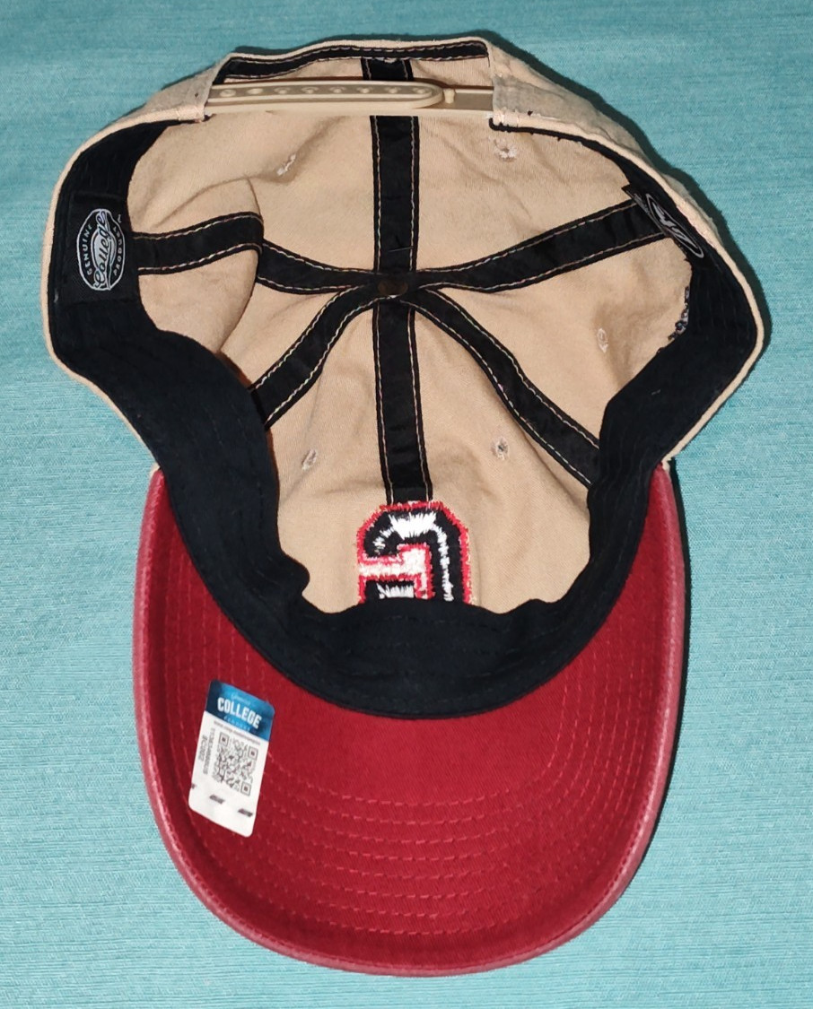 NEW ’47 Brand Clean Up Adjustable Hat Cap UGA Georgia Bulldogs Beige Red