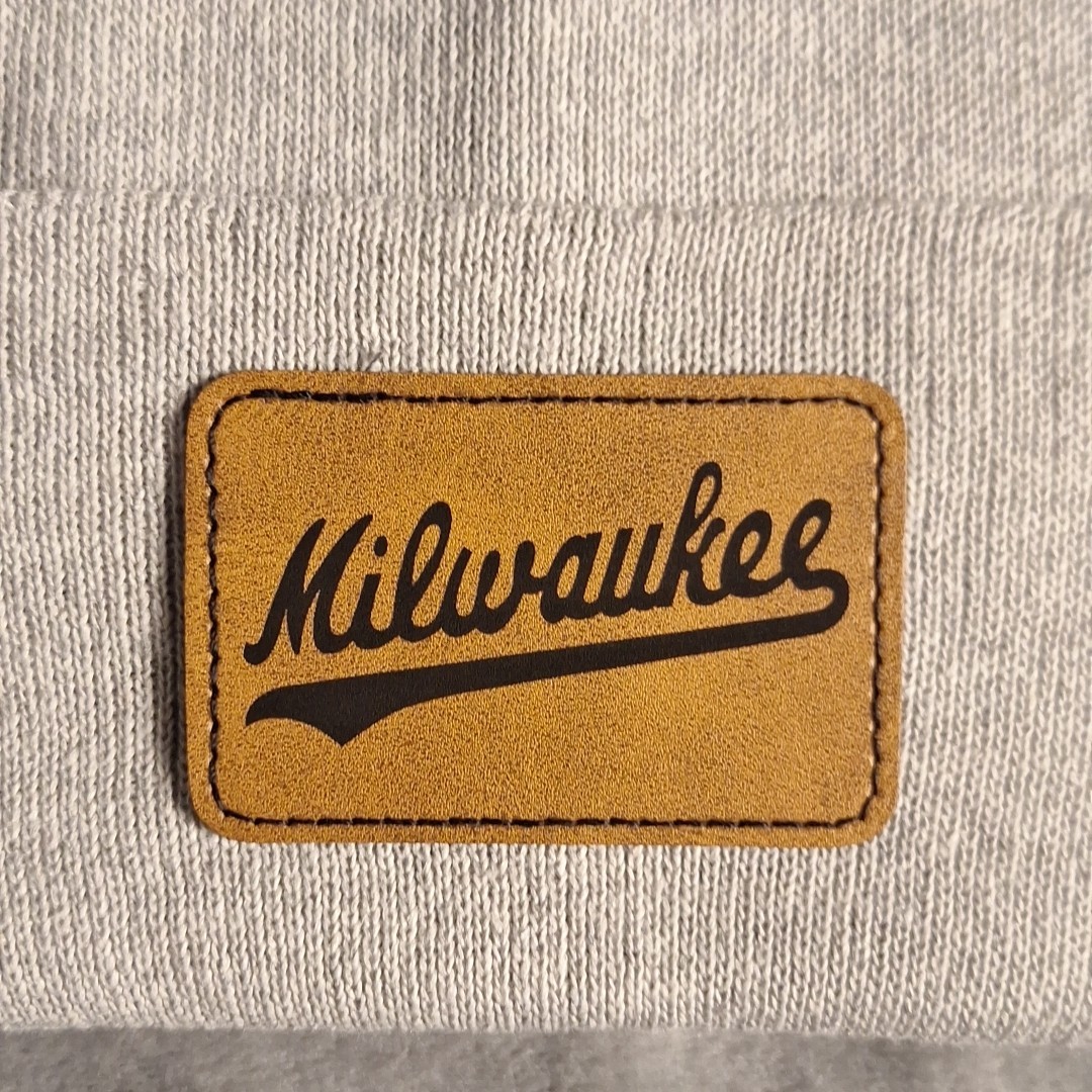Brewers Leather Rectangle Patch MLB (Patch Only)