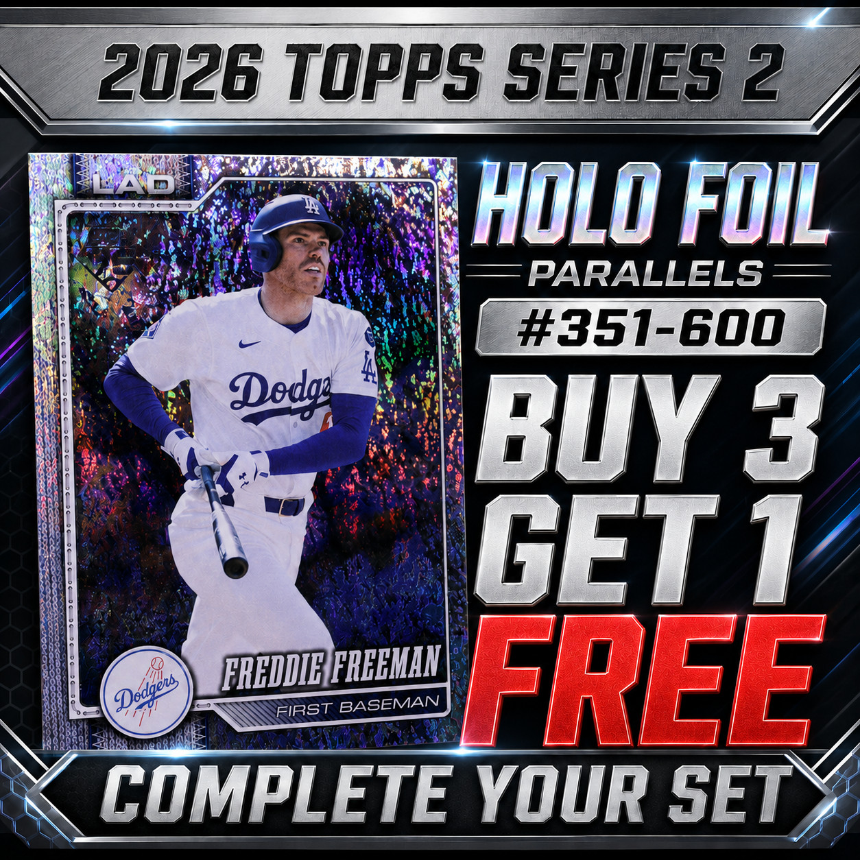 2026 Topps Series 2 Holo Foil #601-700 You Pick Complete Your Set